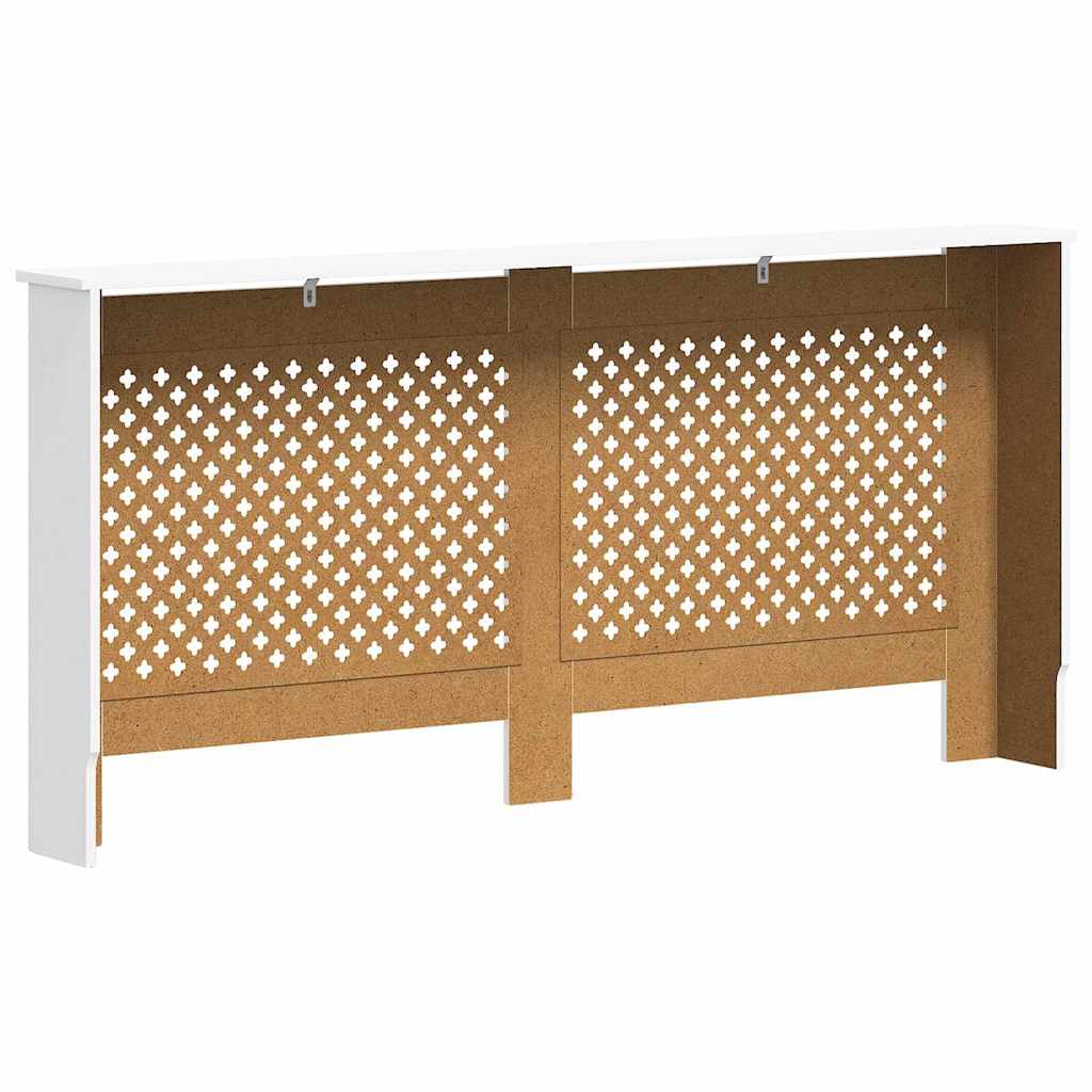 Radiator Covers White 112x19x81.5 cm MDF 2 pcs 172 cm