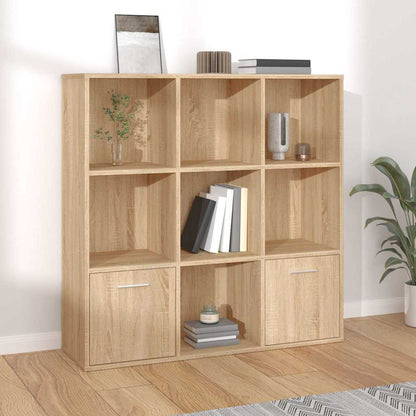 Book Cabinet 98x30x98 cm Engineered Wood Sonoma oak