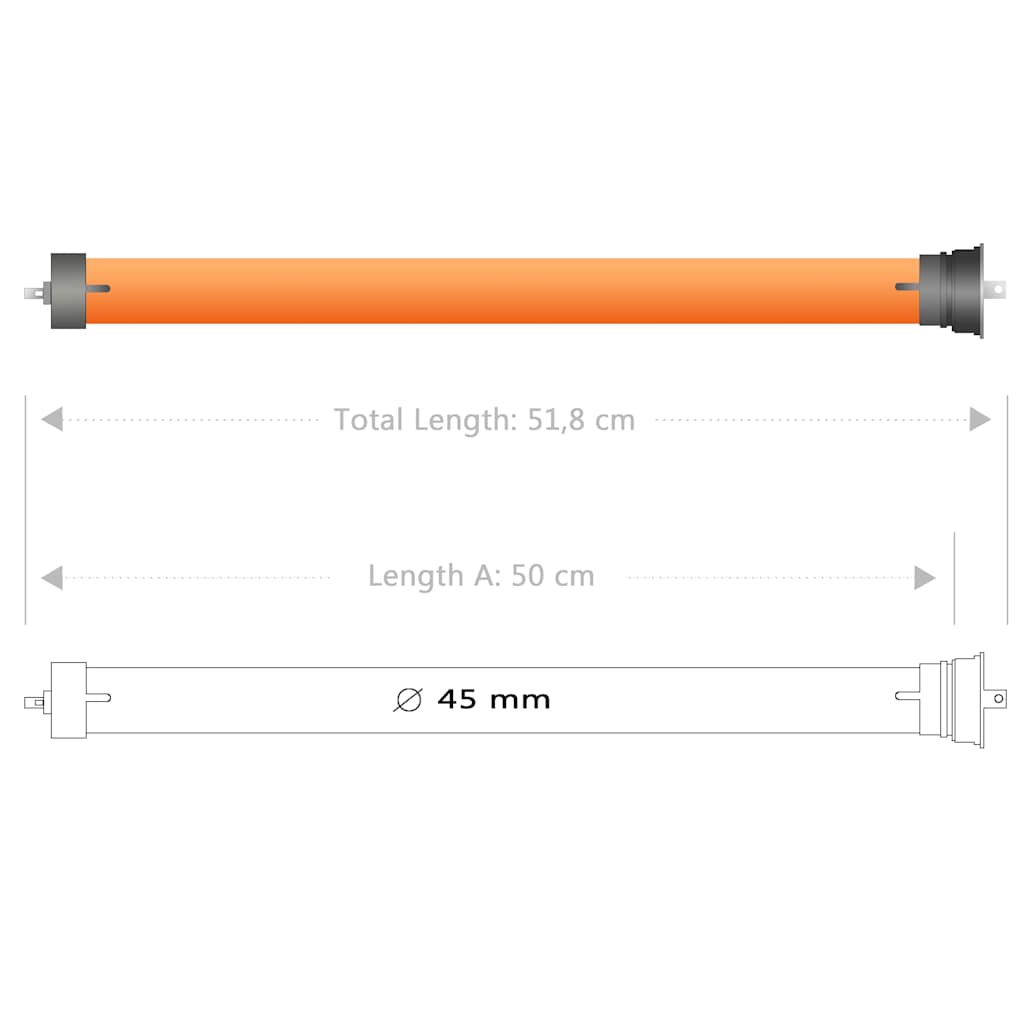 vidaXL Tubular Motors 5 pcs 40 Nm 6