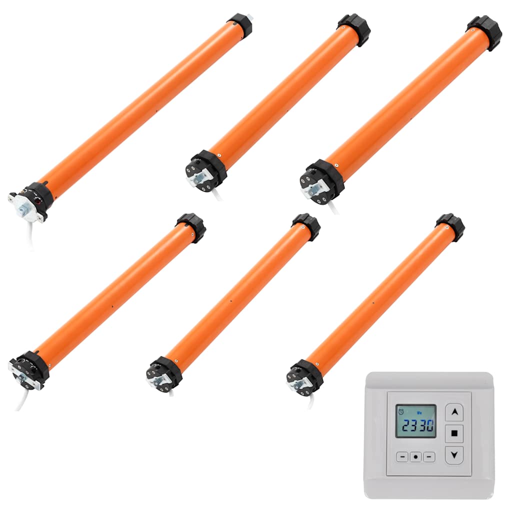 vidaXL 6 Piece Tubular Motors Set with Controller 1