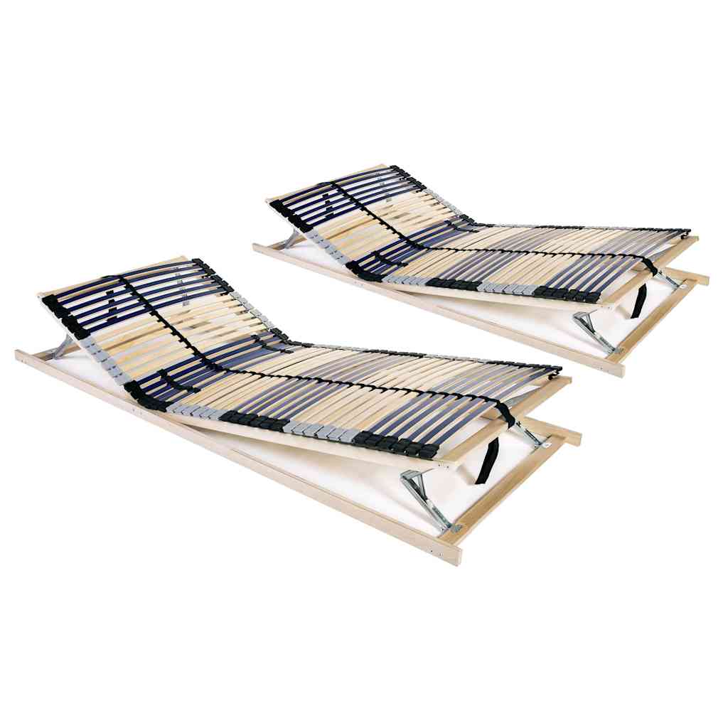 vidaXL Bed Base | Beech and Birch | Solid beech wood frame and birch slats 1