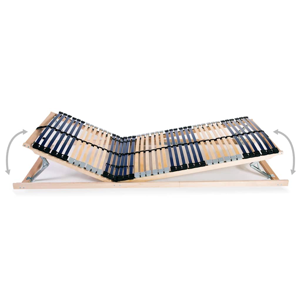 vidaXL Bed Base | Beech and Birch | Solid beech wood frame and birch slats 4