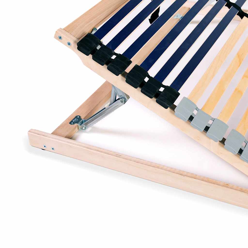 vidaXL Bed Base | Beech and Birch | Solid beech wood frame and birch slats 5