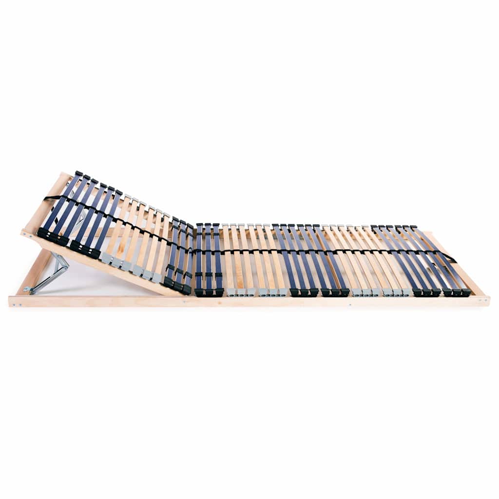 vidaXL Slatted Bed Bases without Mattress 2 pcs with 42 Slats 90x200cm 2
