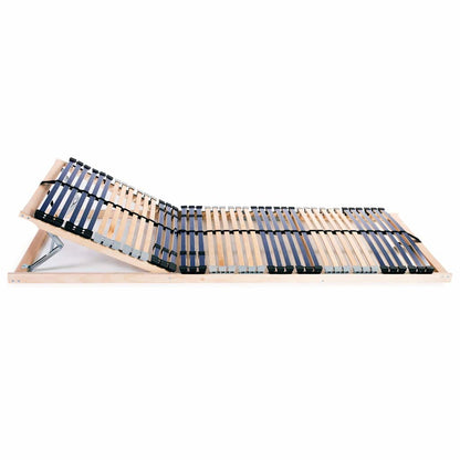 vidaXL Slatted Bed Bases without Mattress 2 pcs with 42 Slats 90x200cm 2