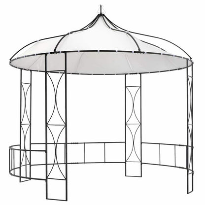 Gazebo 300x290 cm Round White