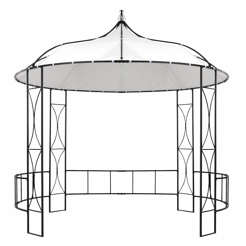 Gazebo 300x290 cm Round White