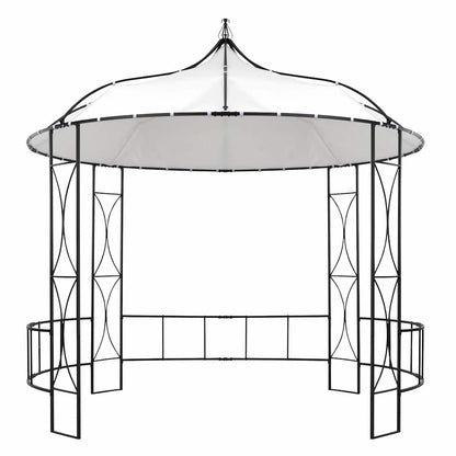 Gazebo 300x290 cm Round White