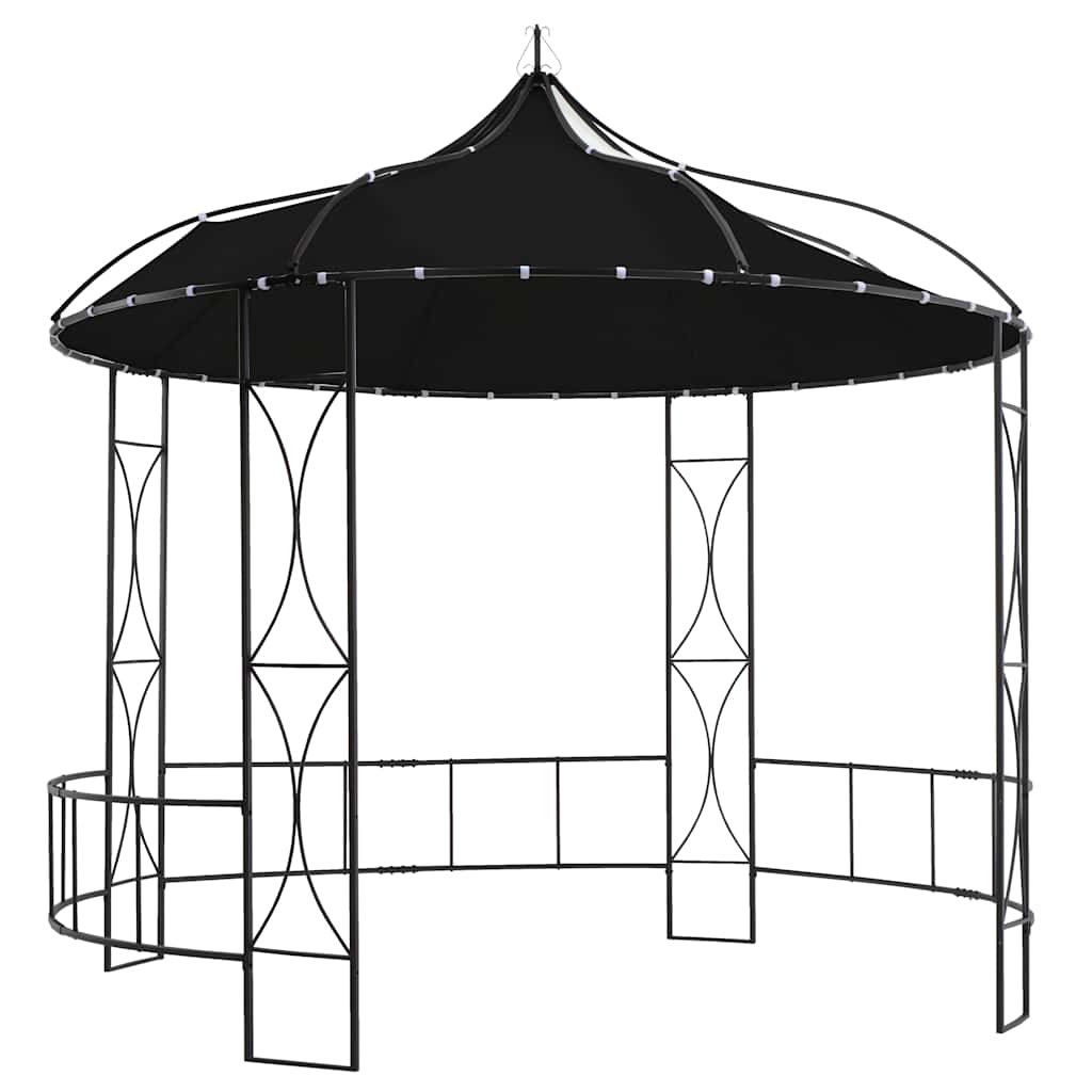 vidaXL Gazebo | Anthracite and Black | Powder-coated iron, Polyester | Large 1