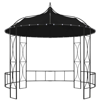 vidaXL Gazebo | Anthracite and Black | Powder-coated iron, Polyester | Large 2