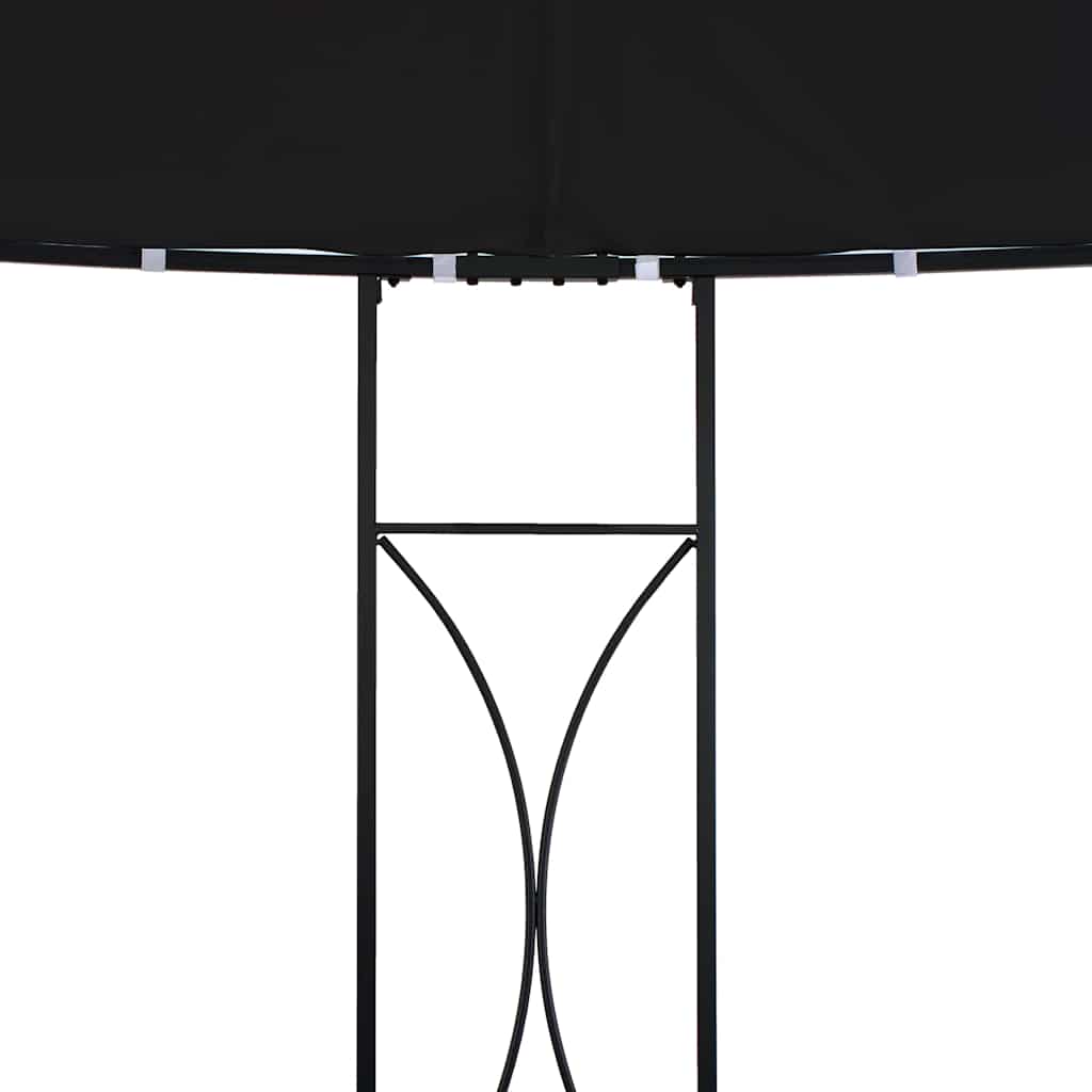 vidaXL Gazebo | Anthracite and Black | Powder-coated iron, Polyester | Large 4