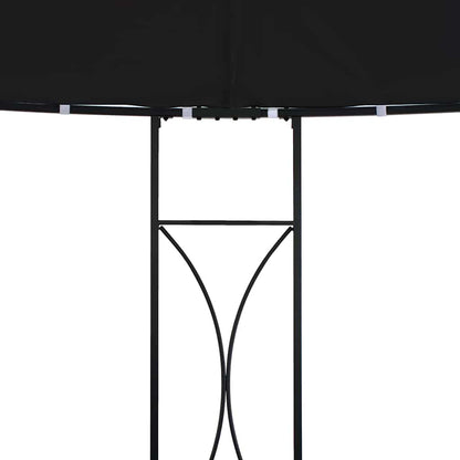 vidaXL Gazebo | Anthracite and Black | Powder-coated iron, Polyester | Large 4