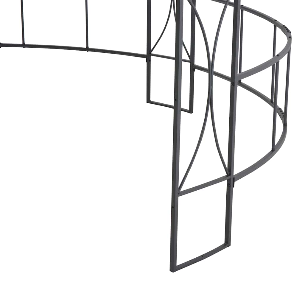 vidaXL Gazebo | Anthracite and Black | Powder-coated iron, Polyester | Large 5