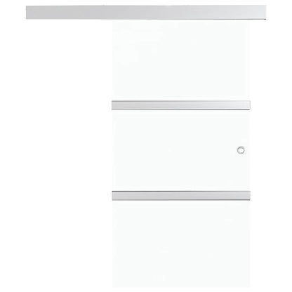 vidaXL Sliding Door ESG Glass and Aluminium 90x212 cm Silver 4
