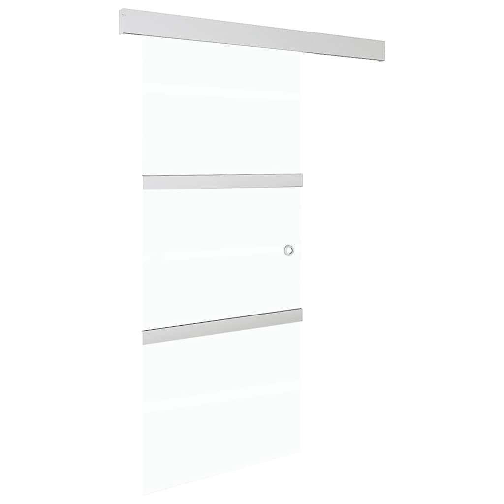 288055 vidaXL Sliding Door with Soft Stops ESG Glass and Aluminium 76x205 cm 2