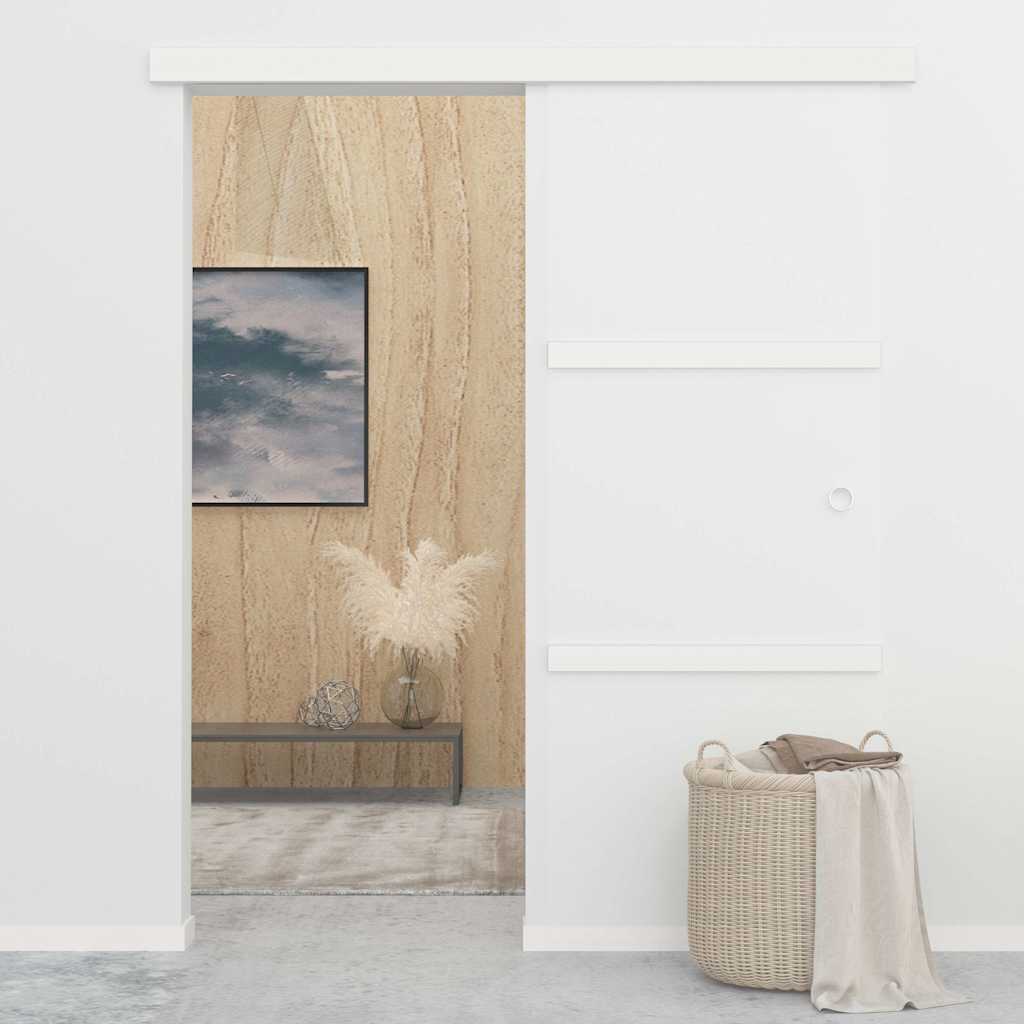 288055 vidaXL Sliding Door with Soft Stops ESG Glass and Aluminium 76x205 cm 3