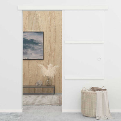 288055 vidaXL Sliding Door with Soft Stops ESG Glass and Aluminium 76x205 cm 3