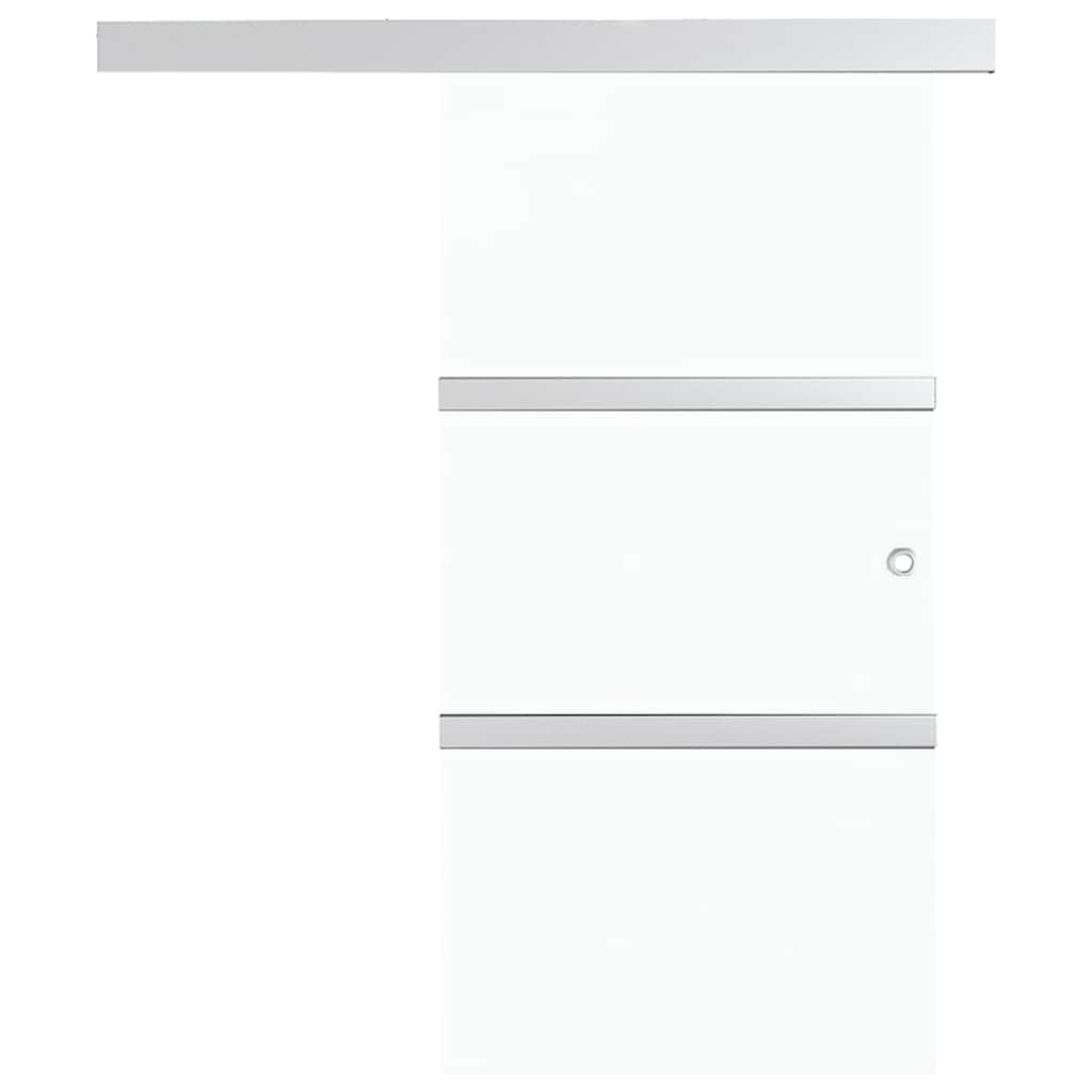 288055 vidaXL Sliding Door with Soft Stops ESG Glass and Aluminium 76x205 cm 4