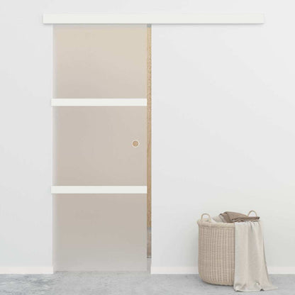 288055 vidaXL Sliding Door with Soft Stops ESG Glass and Aluminium 76x205 cm 1