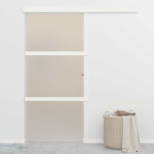 288056 vidaXL Sliding Door with Soft Stops ESG Glass and Aluminium 90x205 cm 1