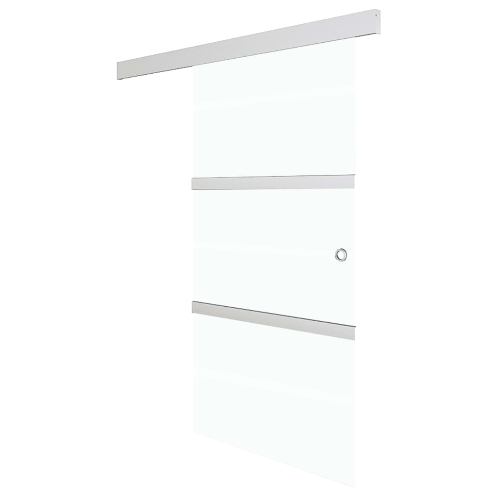vidaXL Sliding Door with Soft Stops ESG Glass and Aluminium 76x205 cm 2