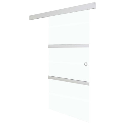 vidaXL Sliding Door with Soft Stops ESG Glass and Aluminium 76x205 cm 2