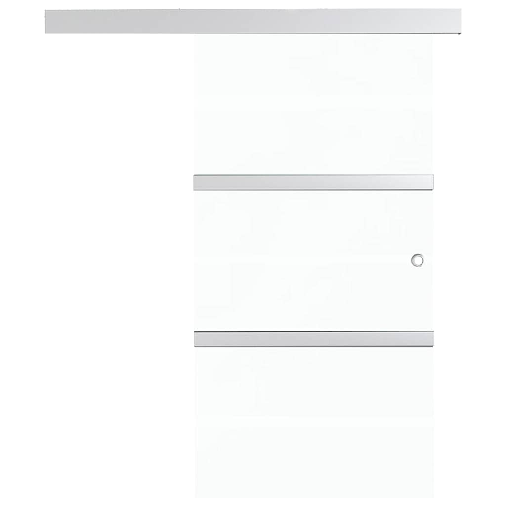 288062 vidaXL Sliding Door with Soft Stops ESG Glass and Aluminium 90x205 cm 4