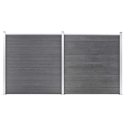 vidaXL WPC Fence Set 273x186 cm Grey