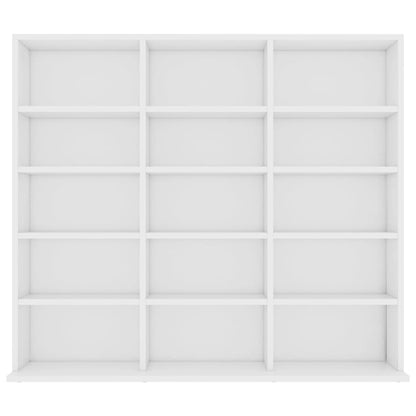 CD Cabinet 100x23x89.5 cm Engineered Wood White