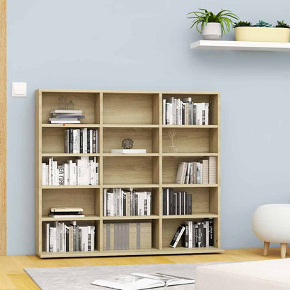 CD Cabinet 100x23x89.5 cm Engineered Wood Sonoma oak
