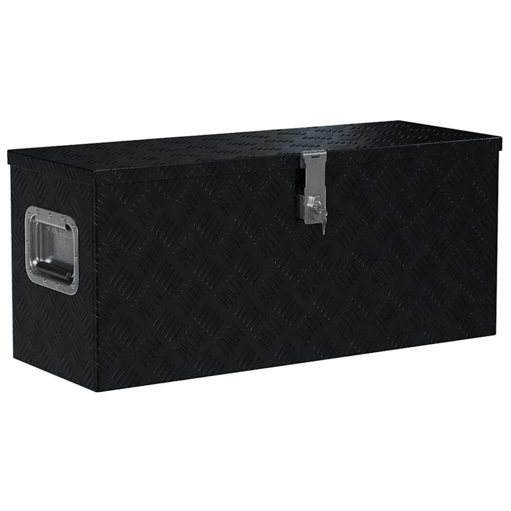 vidaXL Aluminium Box 80x30x35 cm Black 2