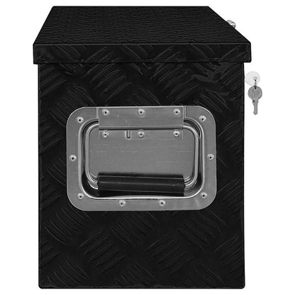 vidaXL Aluminium Box 80x30x35 cm Black 4