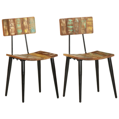 Dining Chairs Solid reclaimed wood 2