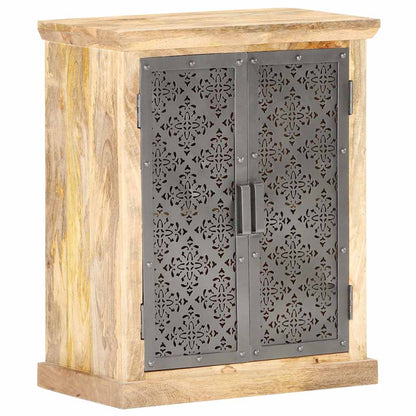 289094 vidaXL Sideboard with Steel Doors 60x35x75 cm Solid Mango Wood 6