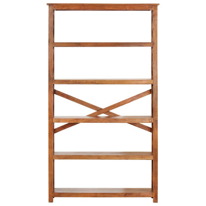 vidaXL Bookshelf 100x30x180 cm Solid Acacia Wood Honey Finish 2