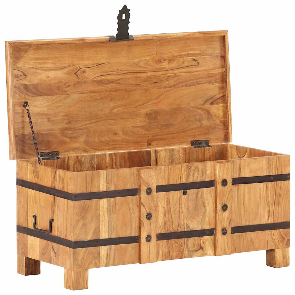 289637 vidaXL Chest 90x40x40 cm Solid Acacia Wood 2