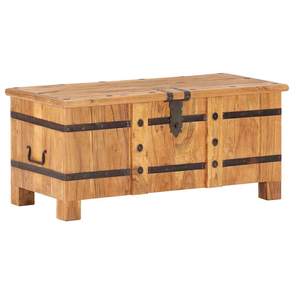 289637 vidaXL Chest 90x40x40 cm Solid Acacia Wood 5