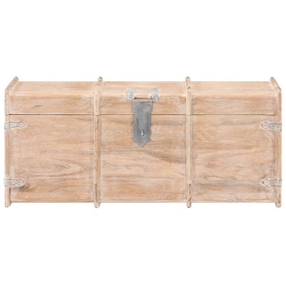 vidaXL Storage Chest 90x40x40 cm Solid Acacia Wood 3