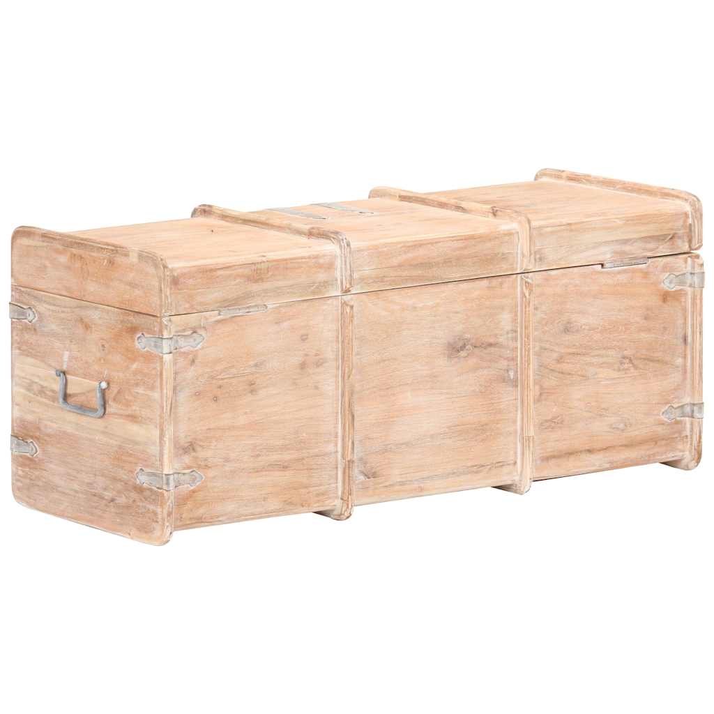 vidaXL Storage Chest 90x40x40 cm Solid Acacia Wood 5