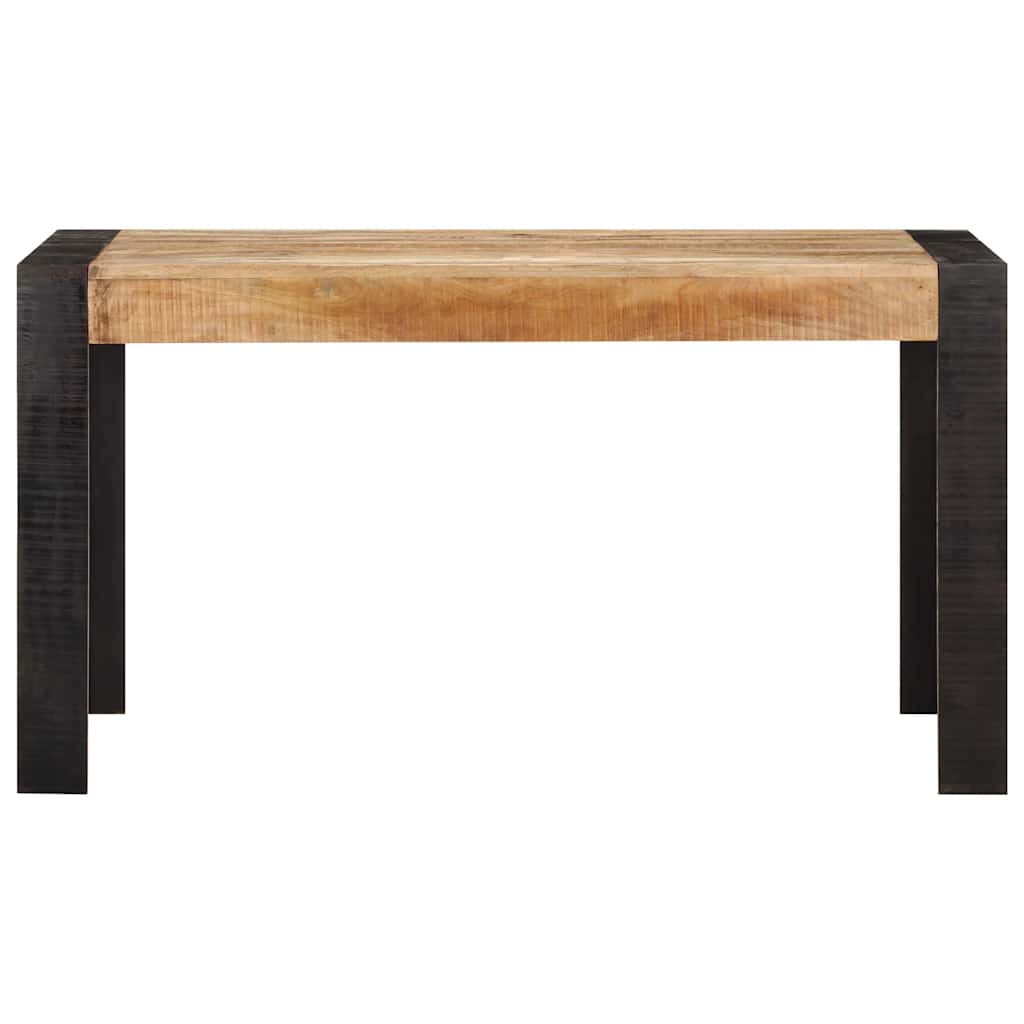 289654 vidaXL Dining Table 140x70x76 cm Solid Rough Mango Wood 2