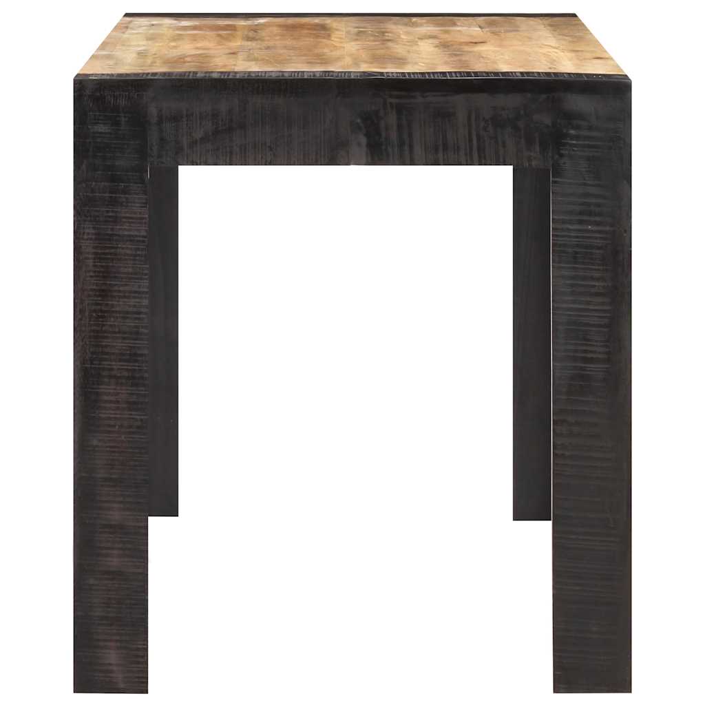 289654 vidaXL Dining Table 140x70x76 cm Solid Rough Mango Wood 3