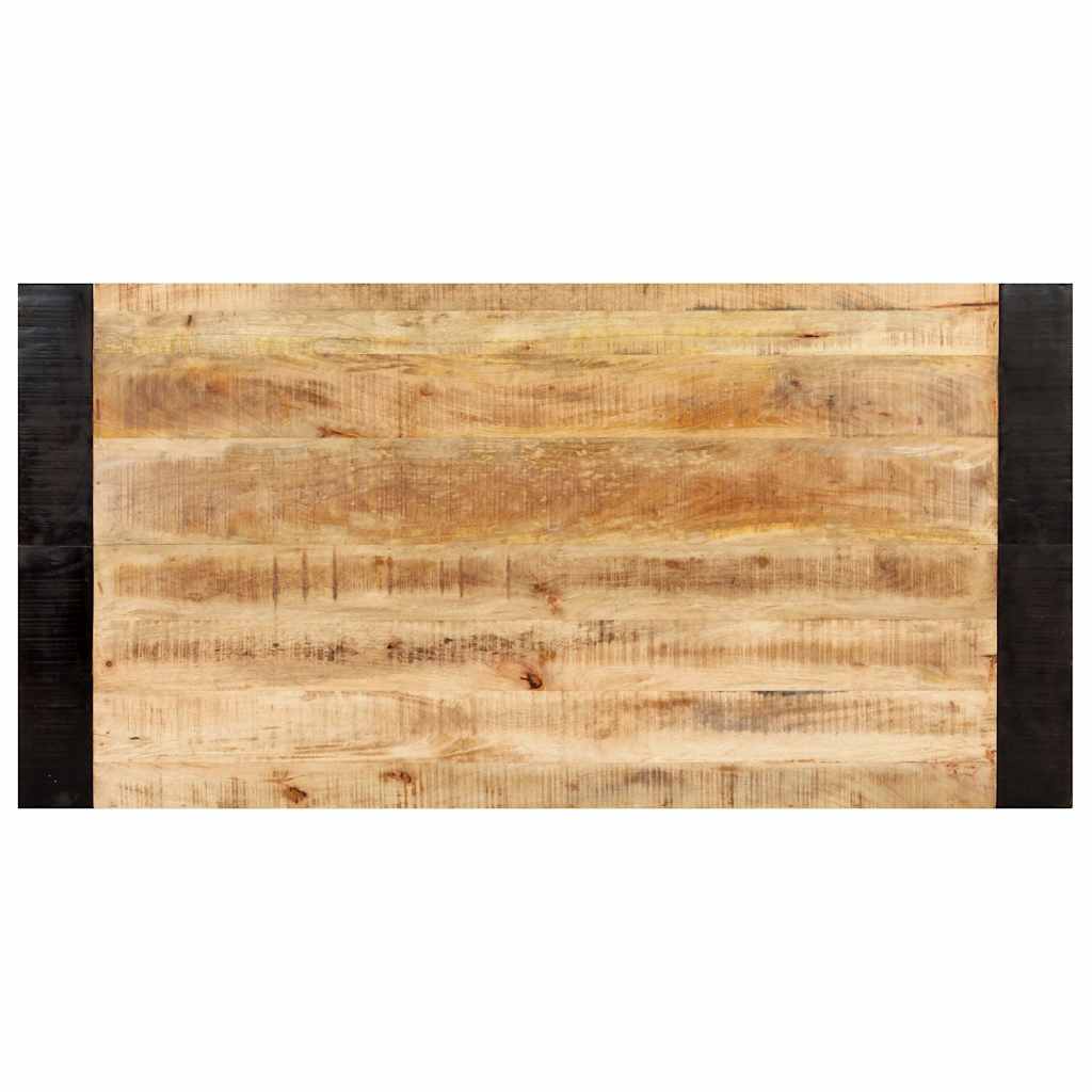 289654 vidaXL Dining Table 140x70x76 cm Solid Rough Mango Wood 4