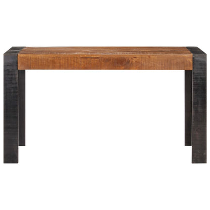 289655 vidaXL Dining Table 140x70x76 cm Solid Rough Mango Wood 2