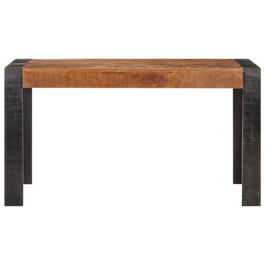 289655 vidaXL Dining Table 140x70x76 cm Solid Rough Mango Wood 2
