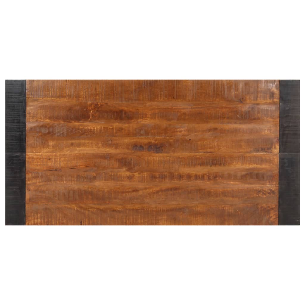 289655 vidaXL Dining Table 140x70x76 cm Solid Rough Mango Wood 4