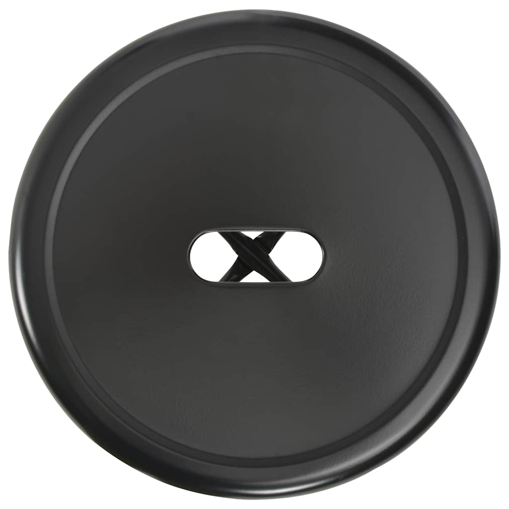 vidaXL Bar Stools 4 pcs Black Steel 4