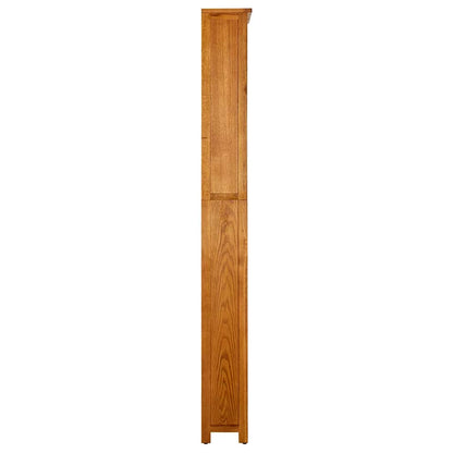 vidaXL 7-Tier Bookcase 90x22.5x200 cm Solid Oak Wood 3