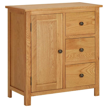 vidaXL Cupboard | Natural Oak | Solid oak wood | Medium | Cupboard | Rectangular 1