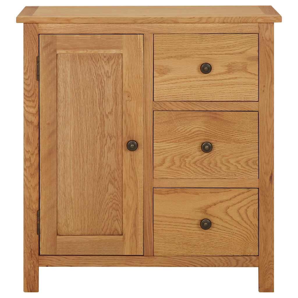 vidaXL Cupboard | Natural Oak | Solid oak wood | Medium | Cupboard | Rectangular 2