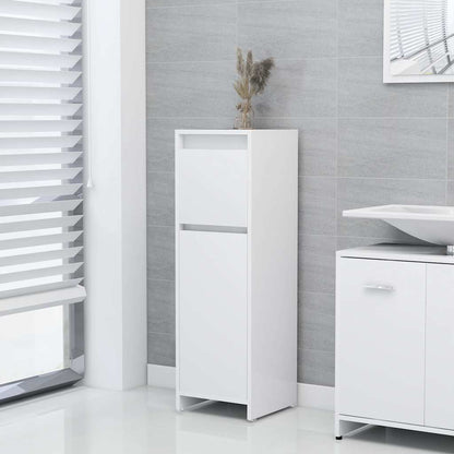 Bathroom Cabinet 30x30x95 cm Engineered Wood White
